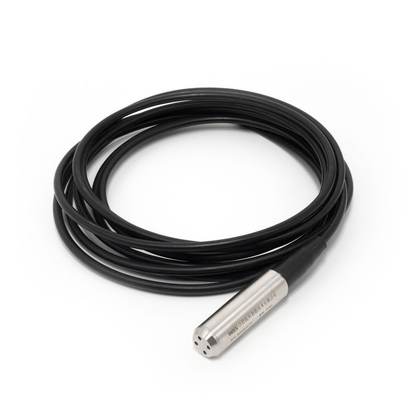 Sensor de nível de água submersível com faixa 0-1~200 MH2O e alimentação de 12-36V