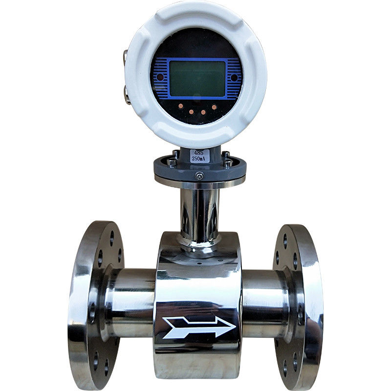 Tipo medidor de fluxo SST 1Cr18Ni9Ti da turbina de IP65 IP68 que aterra o material da flange