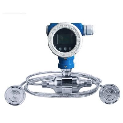 Transmissor de pressão diferencial dobro capacitivo Crystal Display líquido da flange
