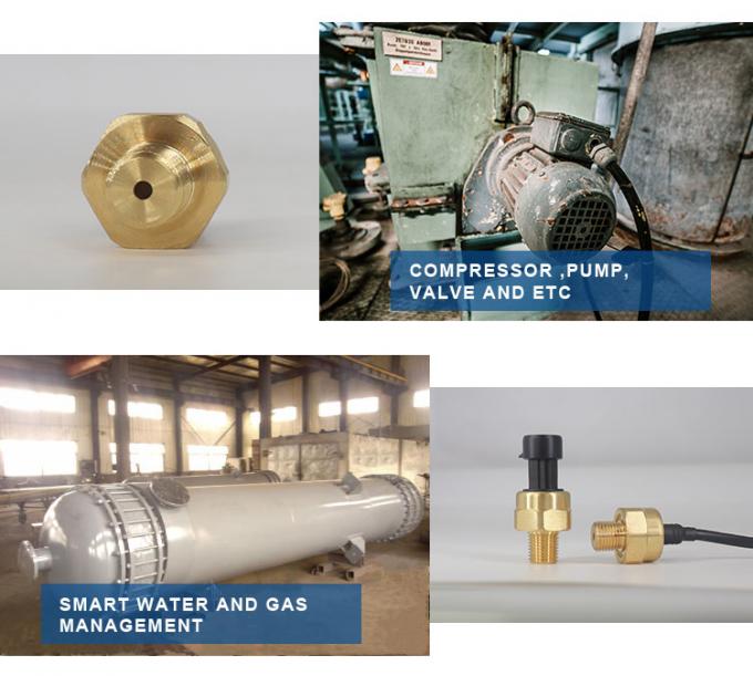 Transmissor capacitivo cerâmico de bronze do sensor da pressão 0.5-4.5V do baixo custo para a água do gás de ar