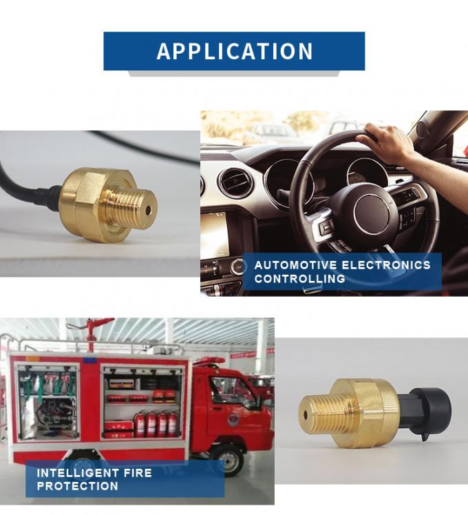 Transmissor capacitivo cerâmico de bronze do sensor da pressão 0.5-4.5V do baixo custo para a água do gás de ar