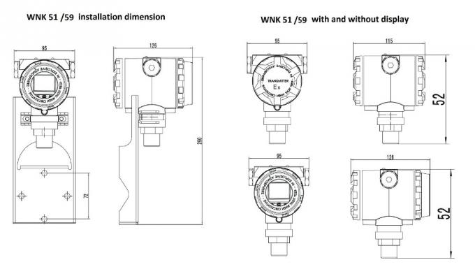 Transmissor de pressão diferencial de alta qualidade com o diafragma nivelado dos selos