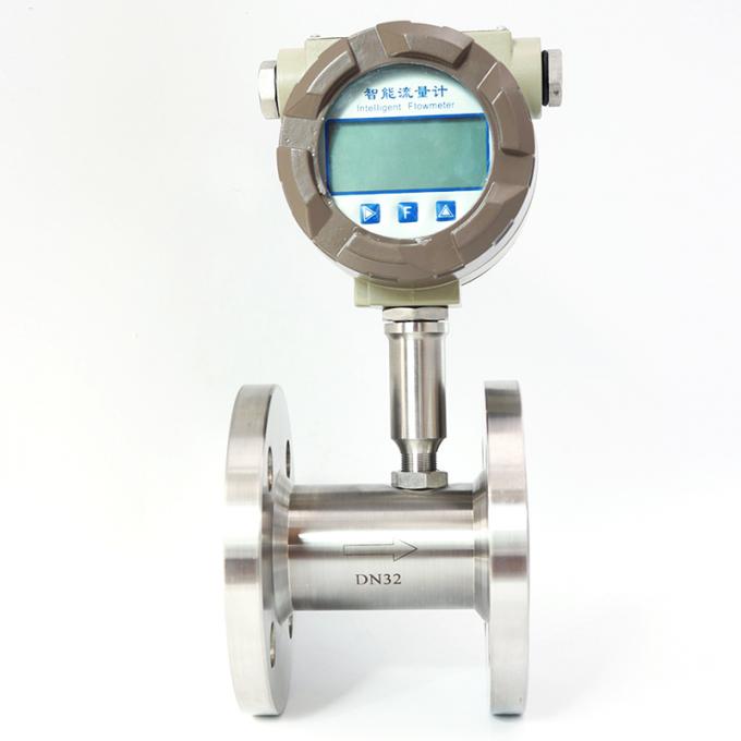 Tipo medidor da turbina da água do líquido da precisão alta de IP65/68 WNK 4-20mA de fluxo